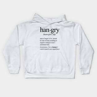 Get Hangry in the Dictionary Kids Hoodie